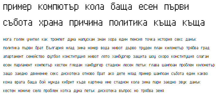 Advanced Pixel-7 Cyrillic Font