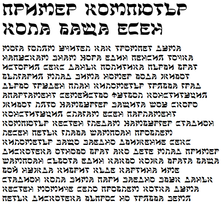DS Sholom Cyrillic Font