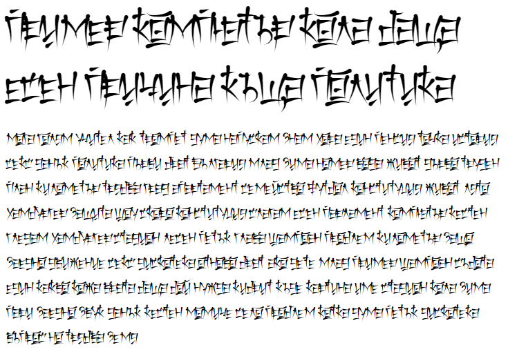 Keetano Katakana Cyrillic Font