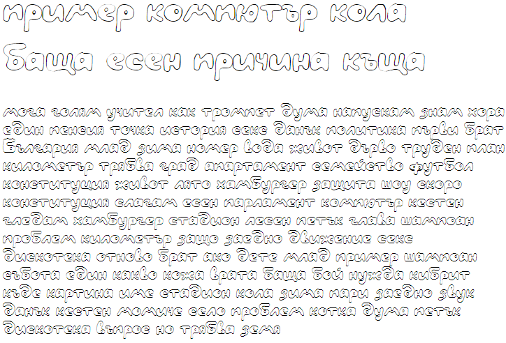 LC Blowzy Cyrillic Font