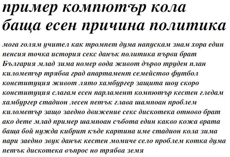 Tempora LGC Uni-BoldItalic Cyrillic Font